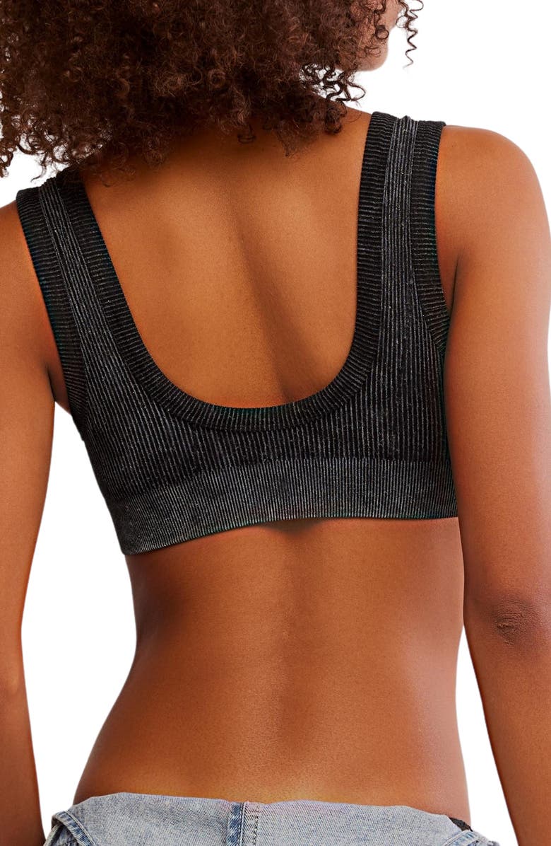 Free People Intimately FP Rib Bralette, Alternate, color, Black