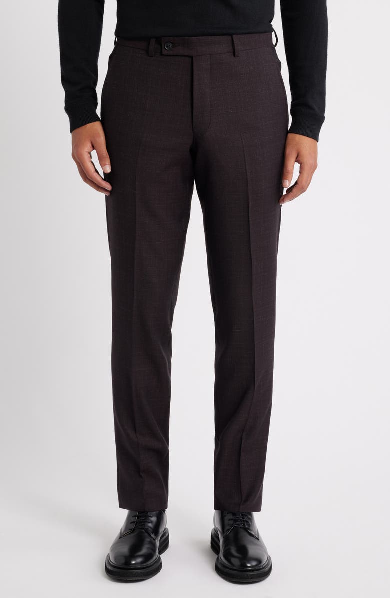AllSaints Rawdon Peak Lapel Slim Fit Wool Suit, Alternate, color, Burgundy