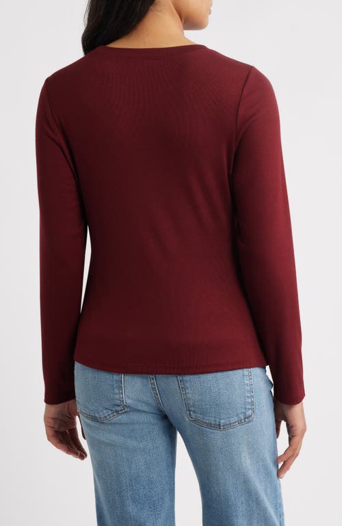 Wit & Wisdom Twist Front T-shirt In Purple