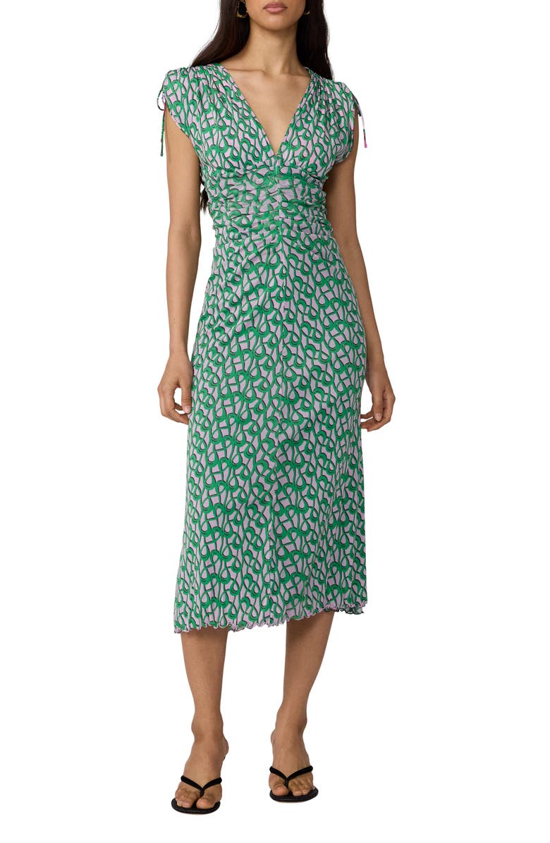 Diane von Furstenberg Ella Reversible Midi Dress, Alternate, color, Provence Gossip Pink