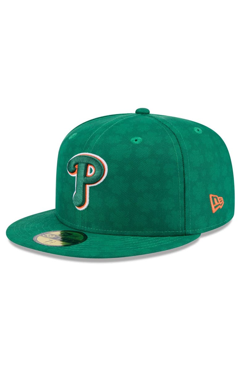New Era Men's New Era Kelly Green Philadelphia Phillies St. Patrick's Day 59FIFTY Fitted Hat, Main, color, 