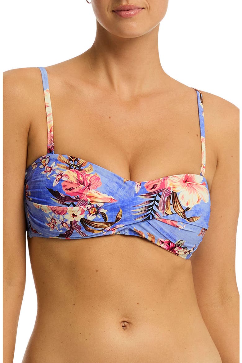 Blue Hawaii Twist Bikini Top, Main, color, IRIS