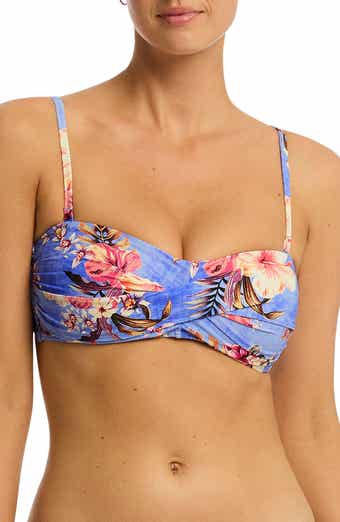 Sea Level Blue Hawaii Twist Bikini Top