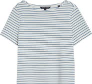 Veronica Beard Hovey Stripe Boat Neck T-Shirt