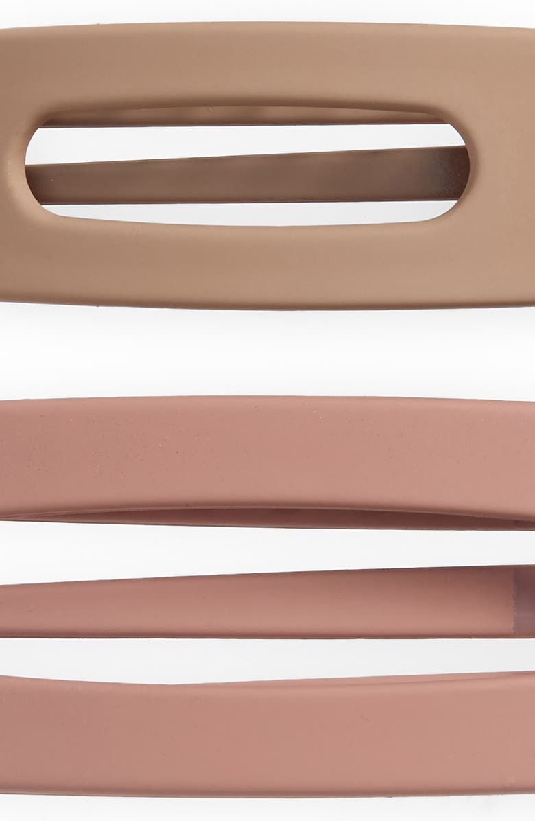 Kitsch Assorted 3-Pack Matte Flat Lay Claw Clips, Alternate, color, Terracota