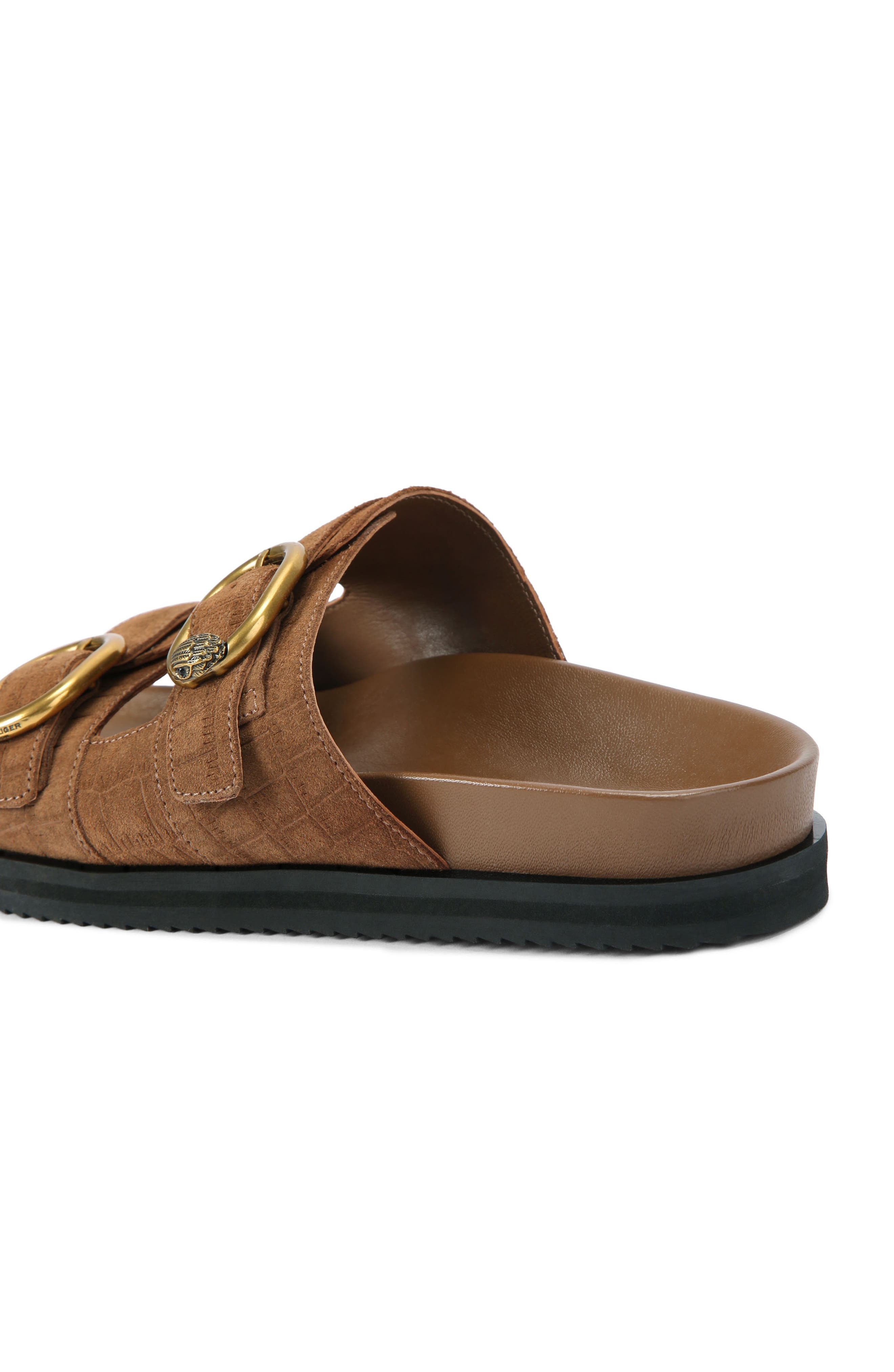 Kurt Geiger London Bancroft Buckle Strap Slide Sandal, Alternate, color, Light/ Pastel Brown