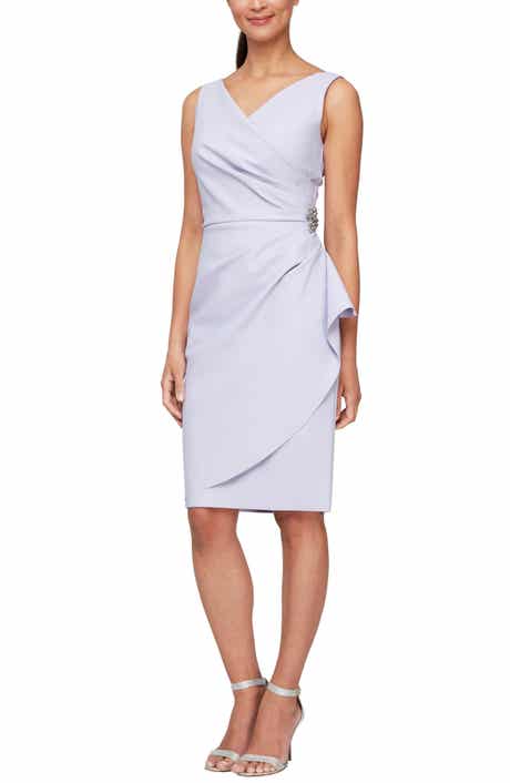 Alex Evenings Contour Collection Side Ruched Cocktail Dress