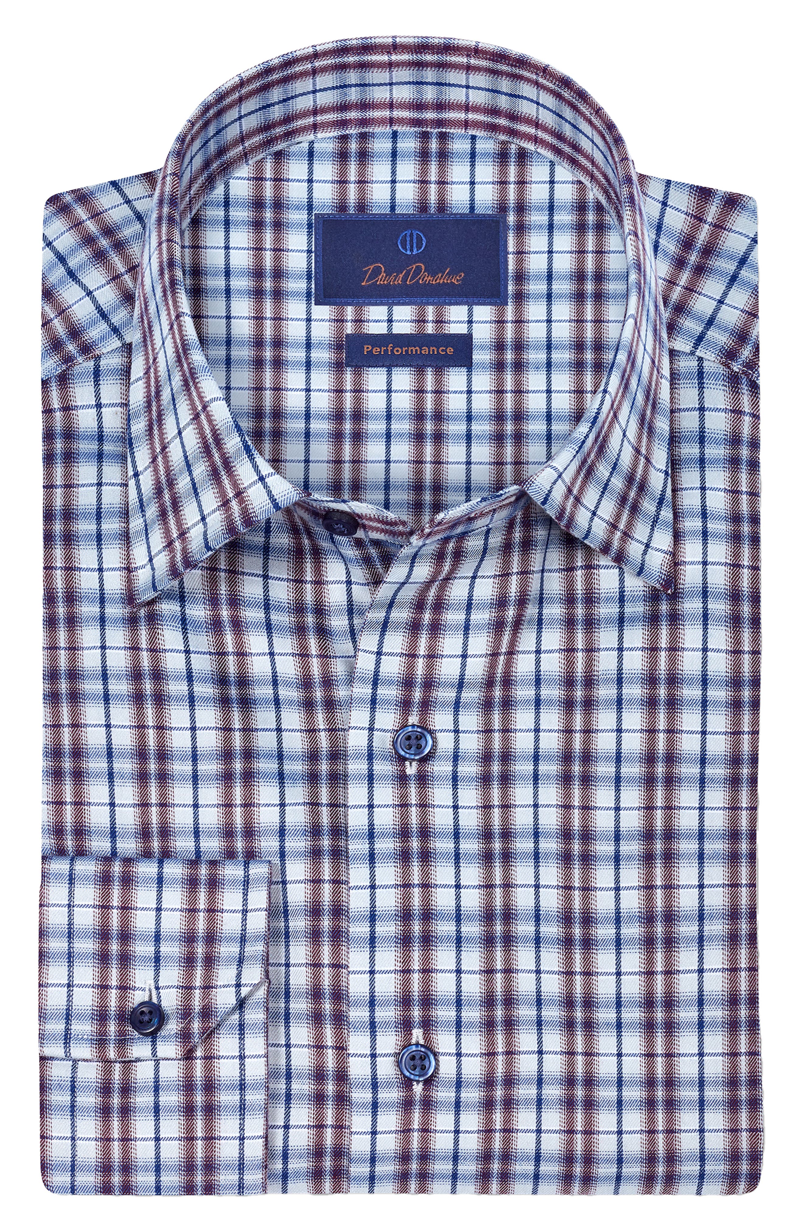 Check Brushed Performance Sport Shirt