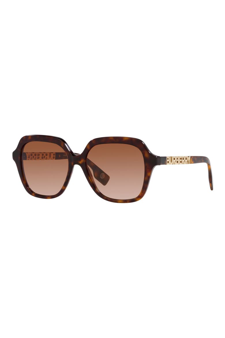 Joni 55mm Square Sunglasses, Alternate, color, DARK HAVANA