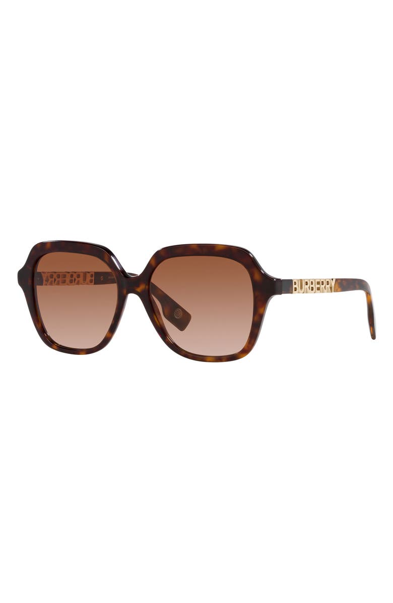 Burberry Joni 55mm Square Sunglasses, Alternate, color, Dark Havana