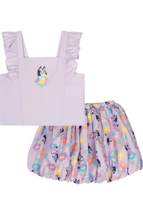Sleeveless Tank Top and Bubble Skort Set