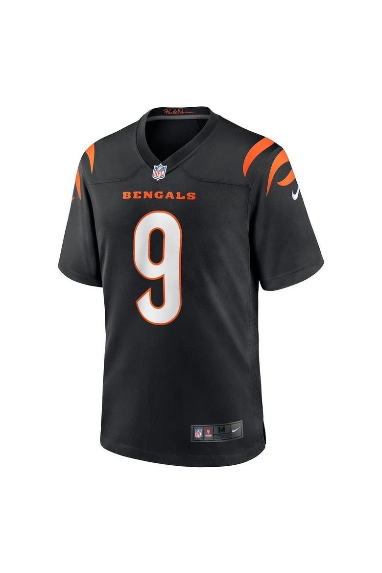 Men's Nike Joe Burrow Black Cincinnati Bengals Game Jersey, Alternate, color, BLACK