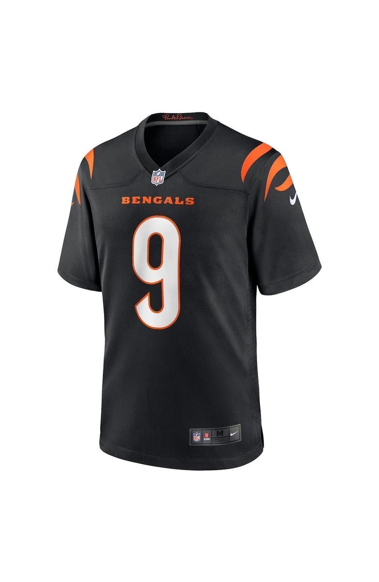 Nike Men's Nike Joe Burrow Black Cincinnati Bengals Game Jersey, Alternate, color, Black
