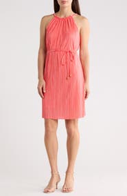 Vince Camuto High Neck Sleeveless Dress