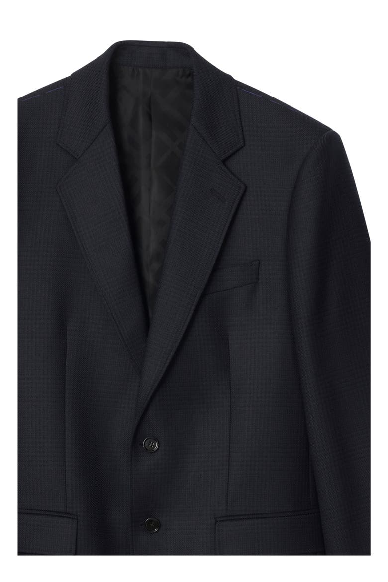 Check Wool Tailored Jacket, Alternate, color, Tarmac grey/dark pewter grey