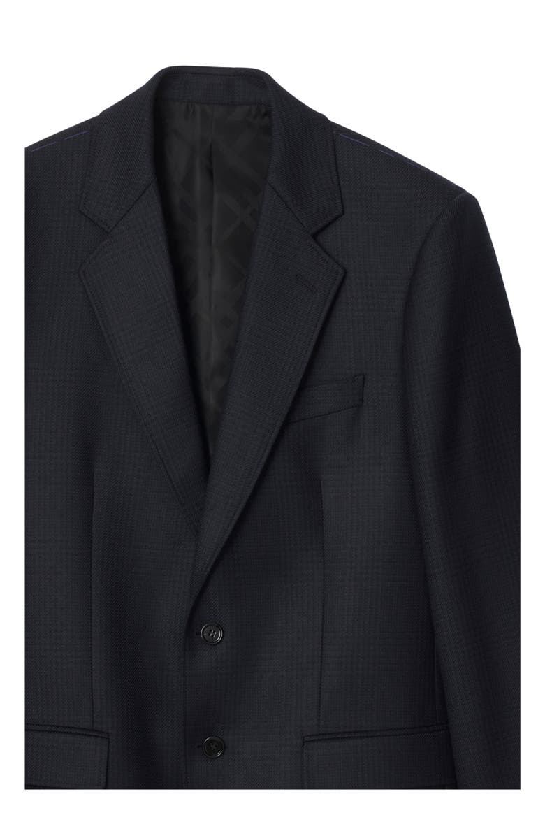 Burberry Check Wool Tailored Jacket, Alternate, color, Tarmac Grey/Dark Pewter Grey