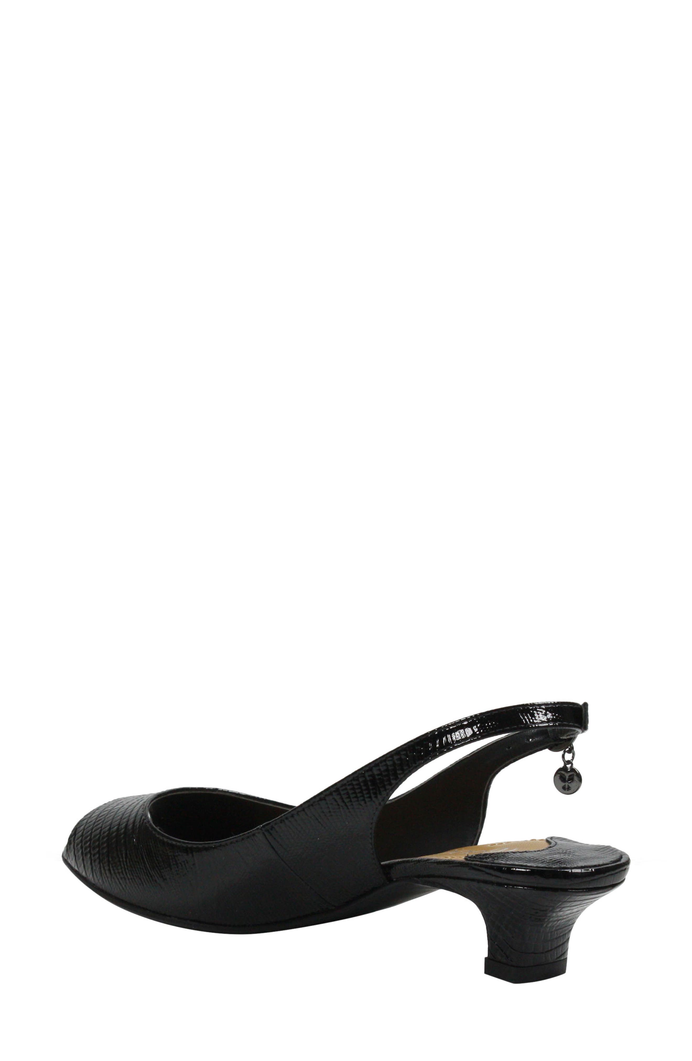 Jenvey Slingback Sandal, Alternate, color, BLACK LIZARD PRINT