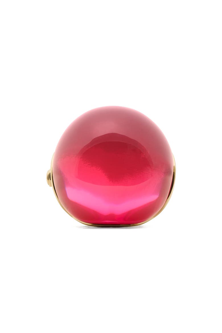glow up resin statement ring, Alternate, color, PINK.