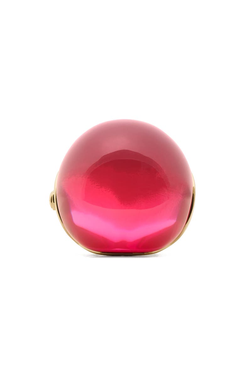 Kate Spade New York glow up resin statement ring, Alternate, color, Pink.