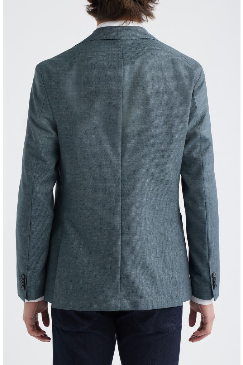 Hanry Slim Fit Textured Virgin Wool Sport Coat, Alternate, color, GREEN / TEAL