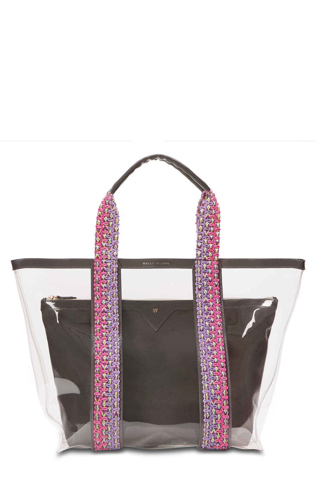 Kelly Wynne Bring on the Beach Clear Tote, Main, color, 