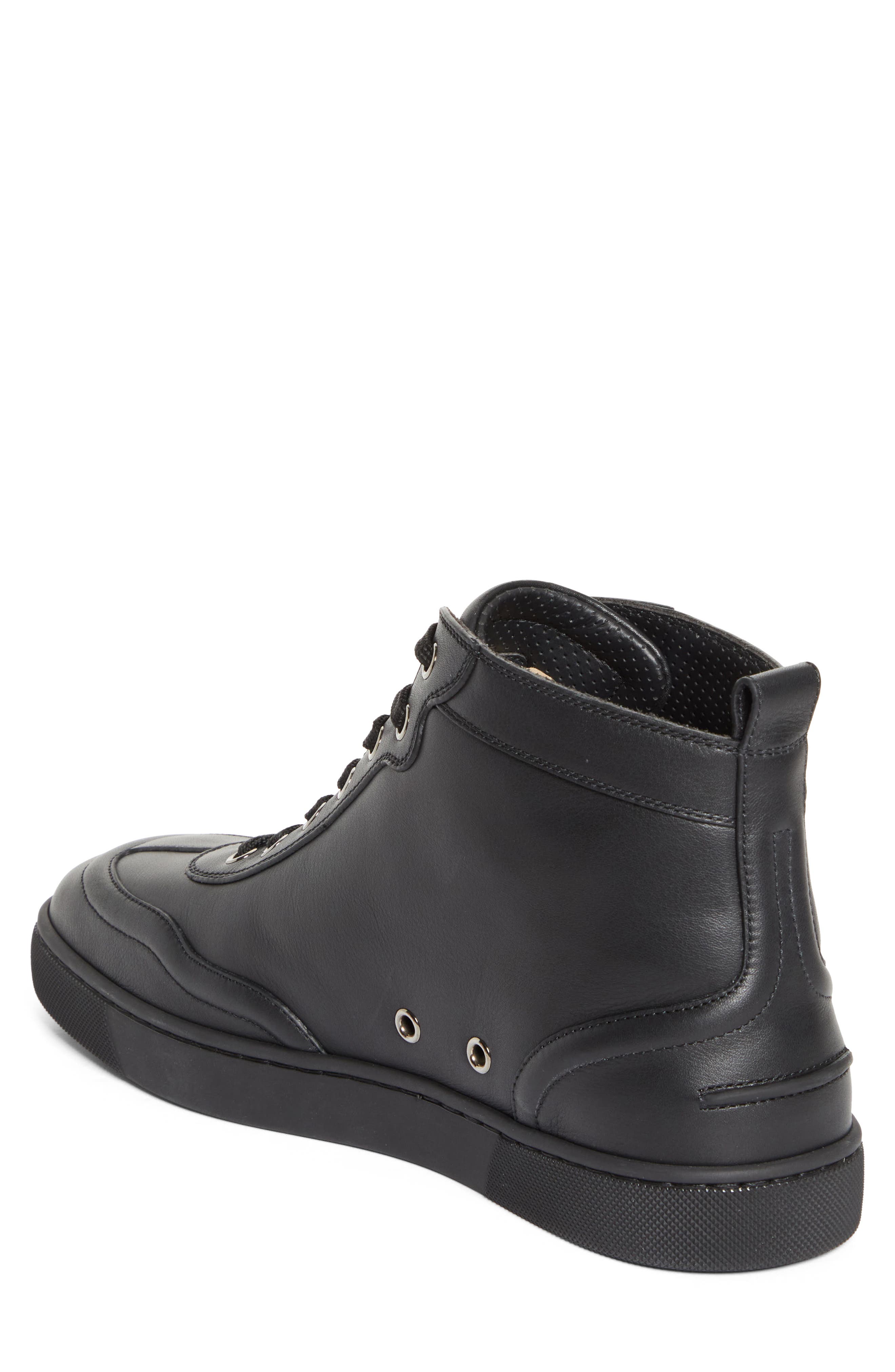 Christian Louboutin Retero High Top Sneaker, Alternate, color, Bk01-Black