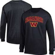 Champion Men's Champion Black Washington Commanders Arch Over Logo Long Sleeve T-Shirt