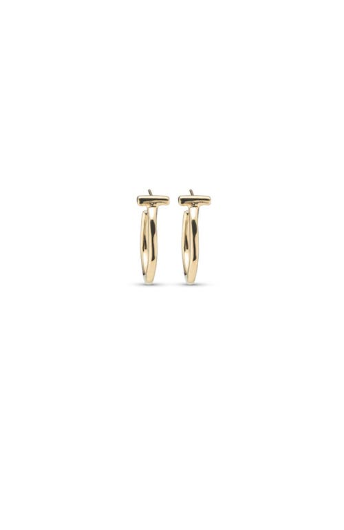 Unode50 Polished Round Earrings In Gold