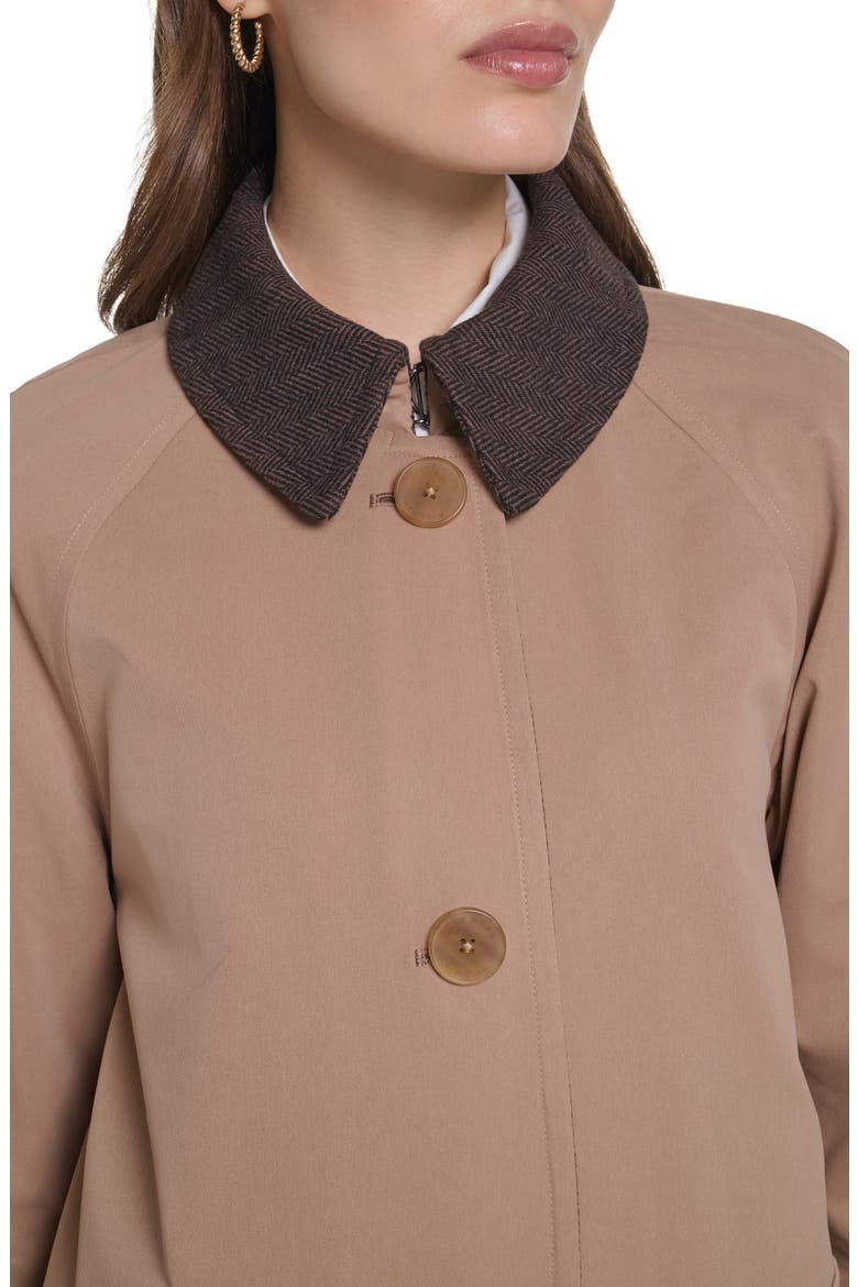 Reversible Rain Mac Coat, Alternate, color, KHAKI