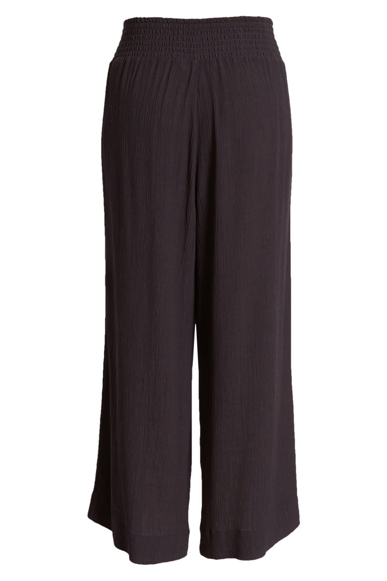 Caicos Crinkle Crop Pants, Alternate, color, BLACK