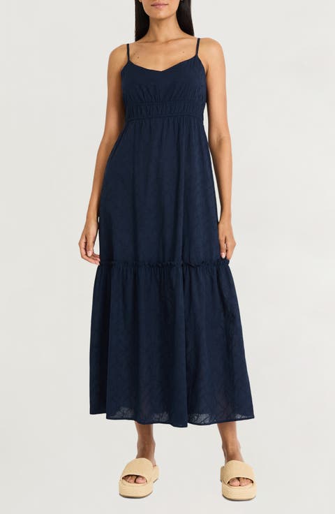 Sweet Elegant Ripple Contrast Square Collar Sling Dress Dresses