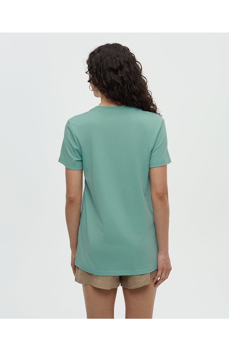 tentree Summer Flora T-Shirt, Alternate, color, Turquoise Sky/Vintage White