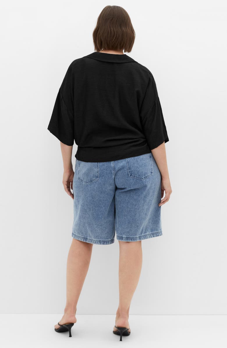 City Chic Rosie Tie Front Top, Alternate, color,