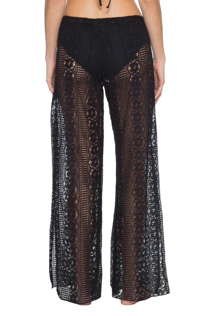 Becca Poetic Split Wide Leg Cover-Up Pants, Alternate, color, 