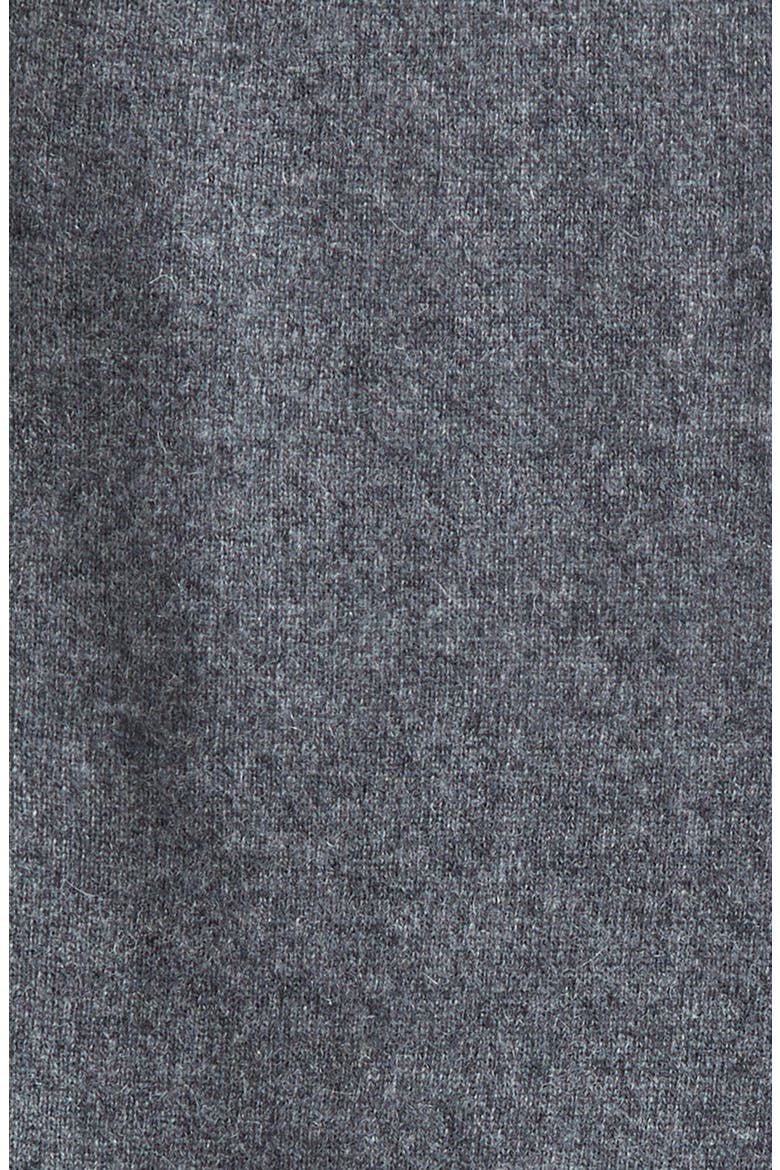 Cashmere Cardigan, Alternate, color, DARK GREY MELANGE