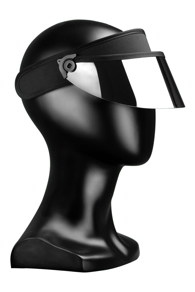 Shorty Lux Visor, Alternate, color, BLACK/ CHROME