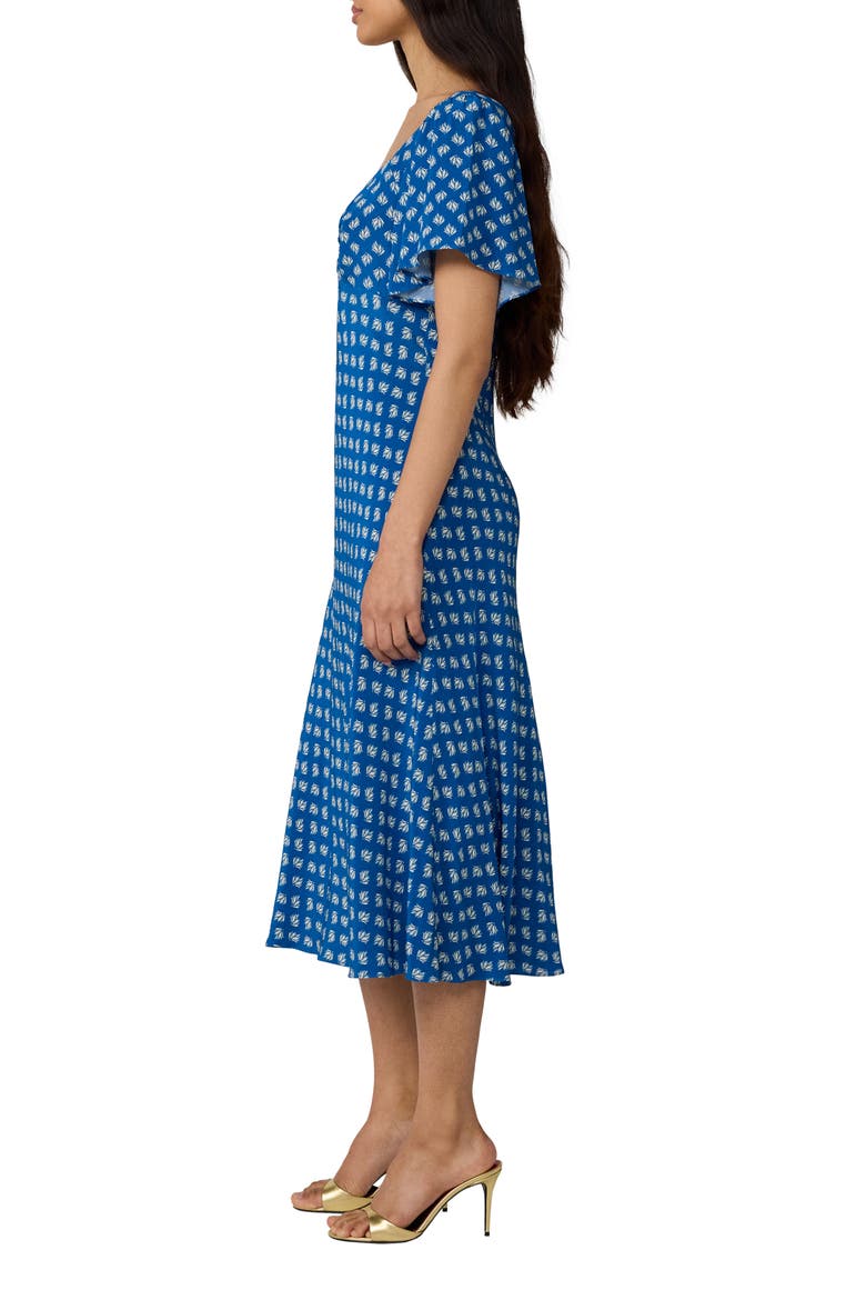 Aura Floral Midi Dress, Alternate, color, PAYSAGE