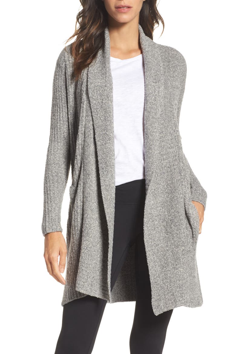 Montecito Cardigan, Main, color, GRAPHITE/ STONE
