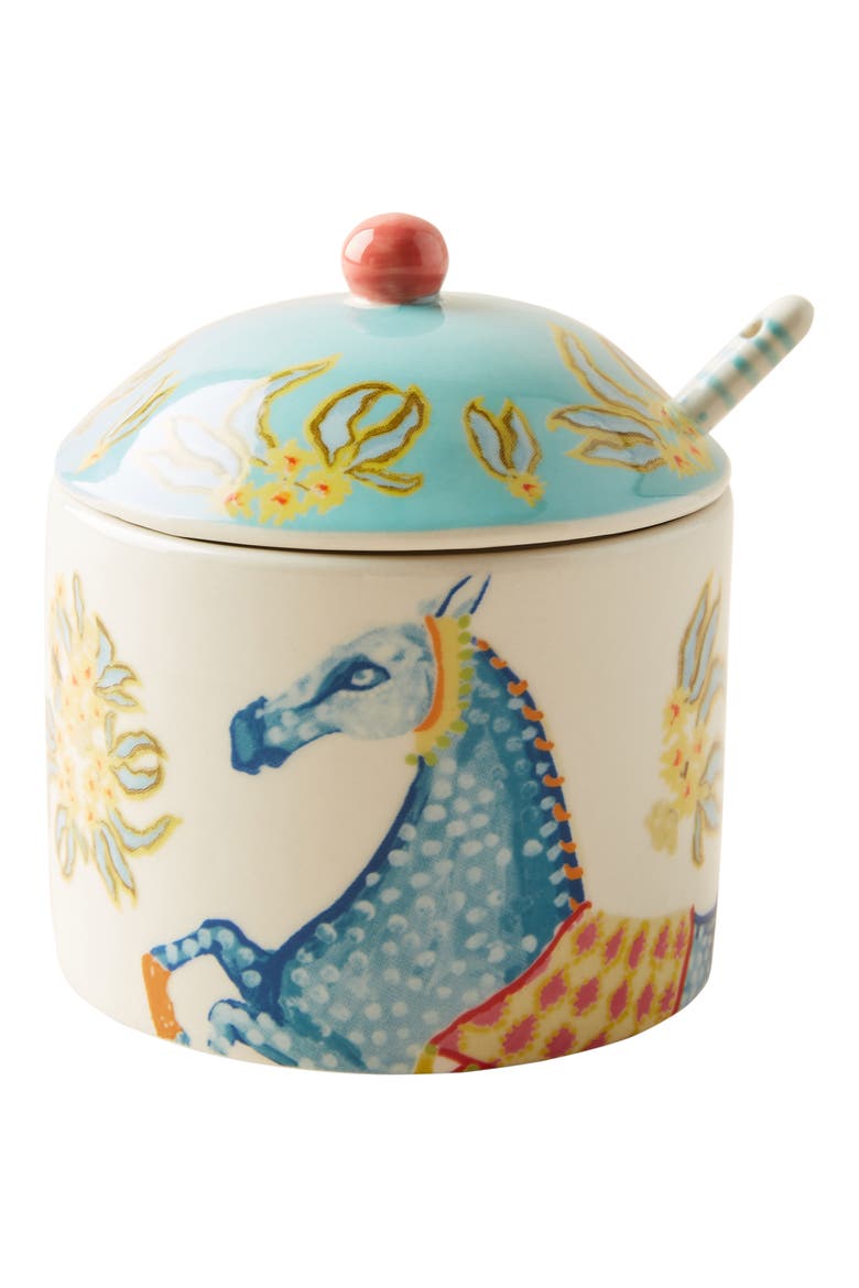 Anthropologie Paige Gemmel Sugar Bowl, Alternate, color, BLUE