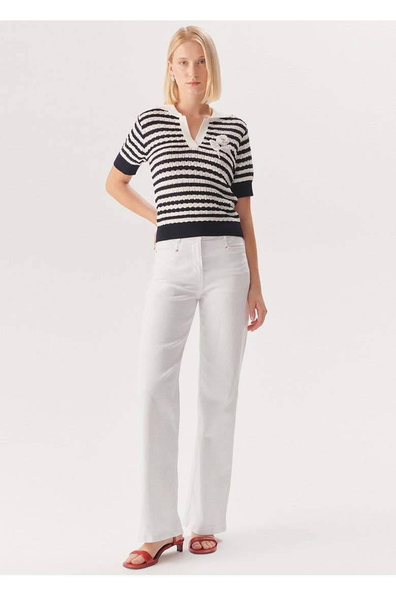 Stevie Denim Pants, Main, color, WHITE