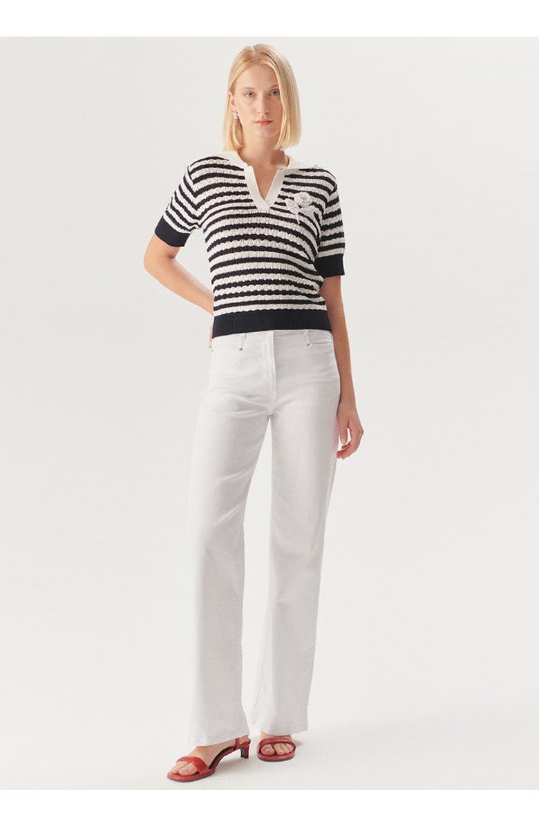 Exquise Stevie Denim Pants, Main, color, White