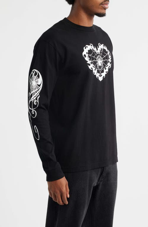 Afield Out Pulse Long Sleeve Graphic T-shirt In Black