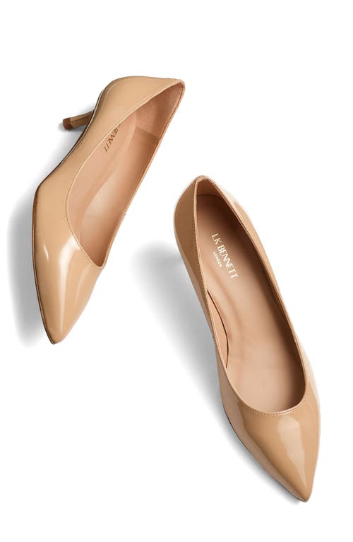 Lk Bennett Audrey Court Pointed Toe Pump In Brown