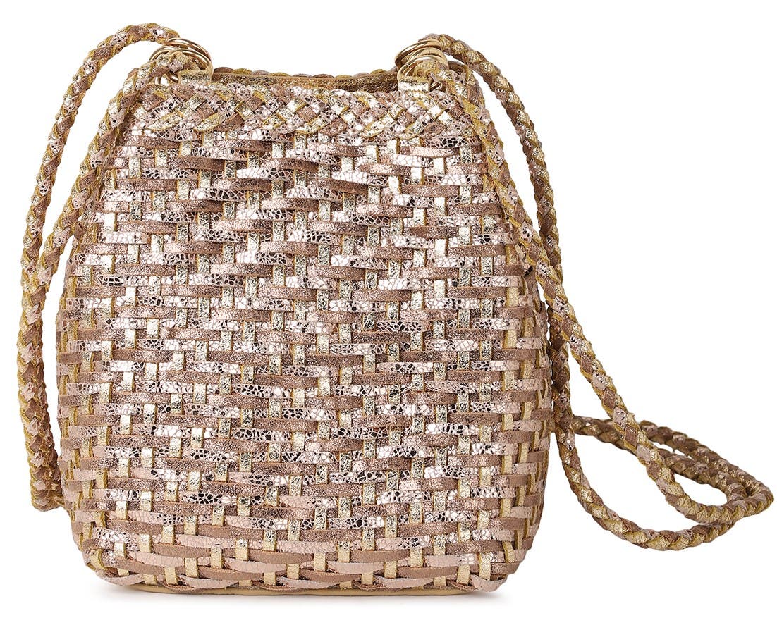 Rafe New York Annick Small Bucket Crossbody, Main, color, Gold Multi