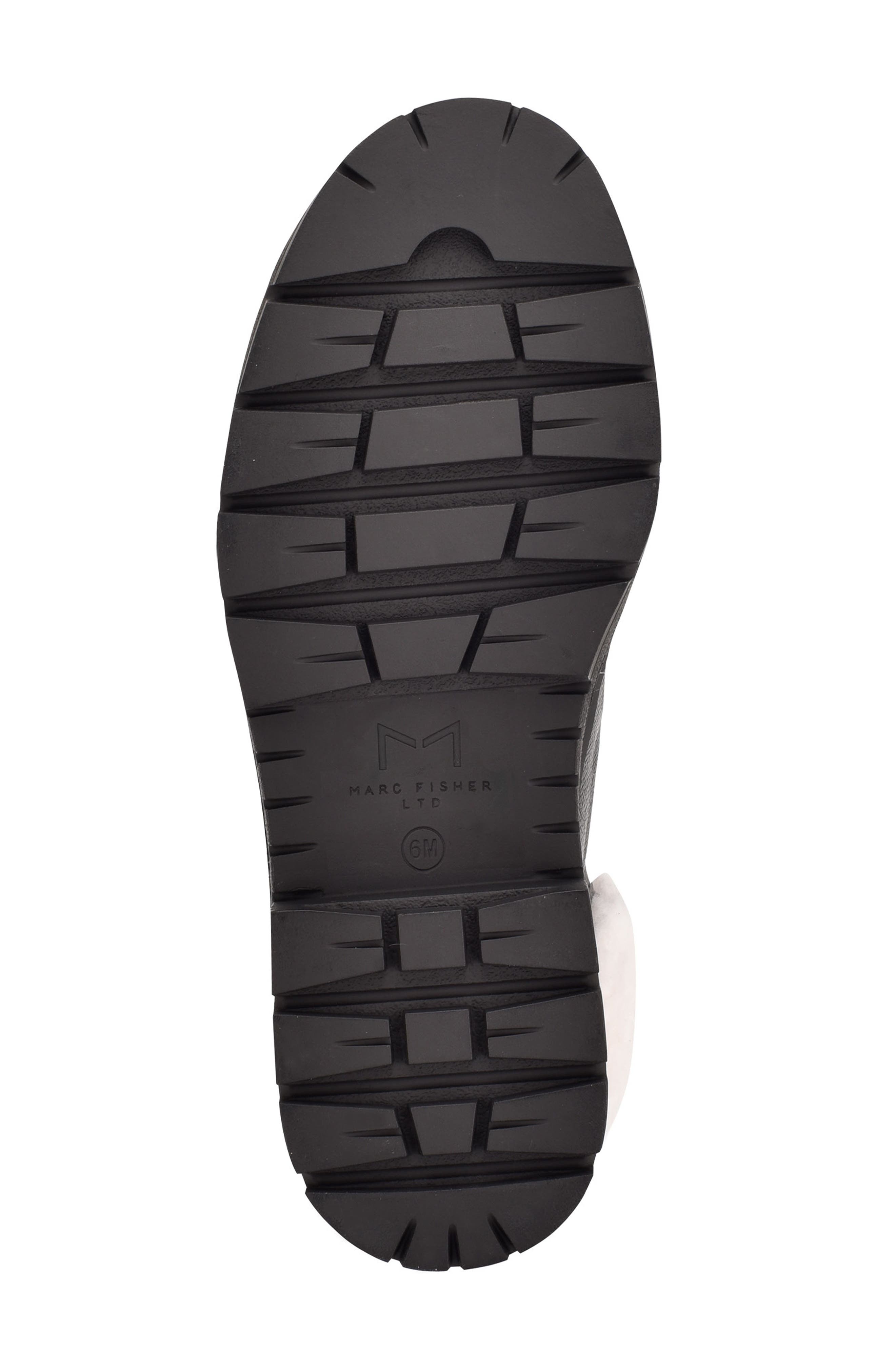 Marc Fisher LTD Cade Genuine Shearling Cuff Lace-Up Boot, Alternate, color, 