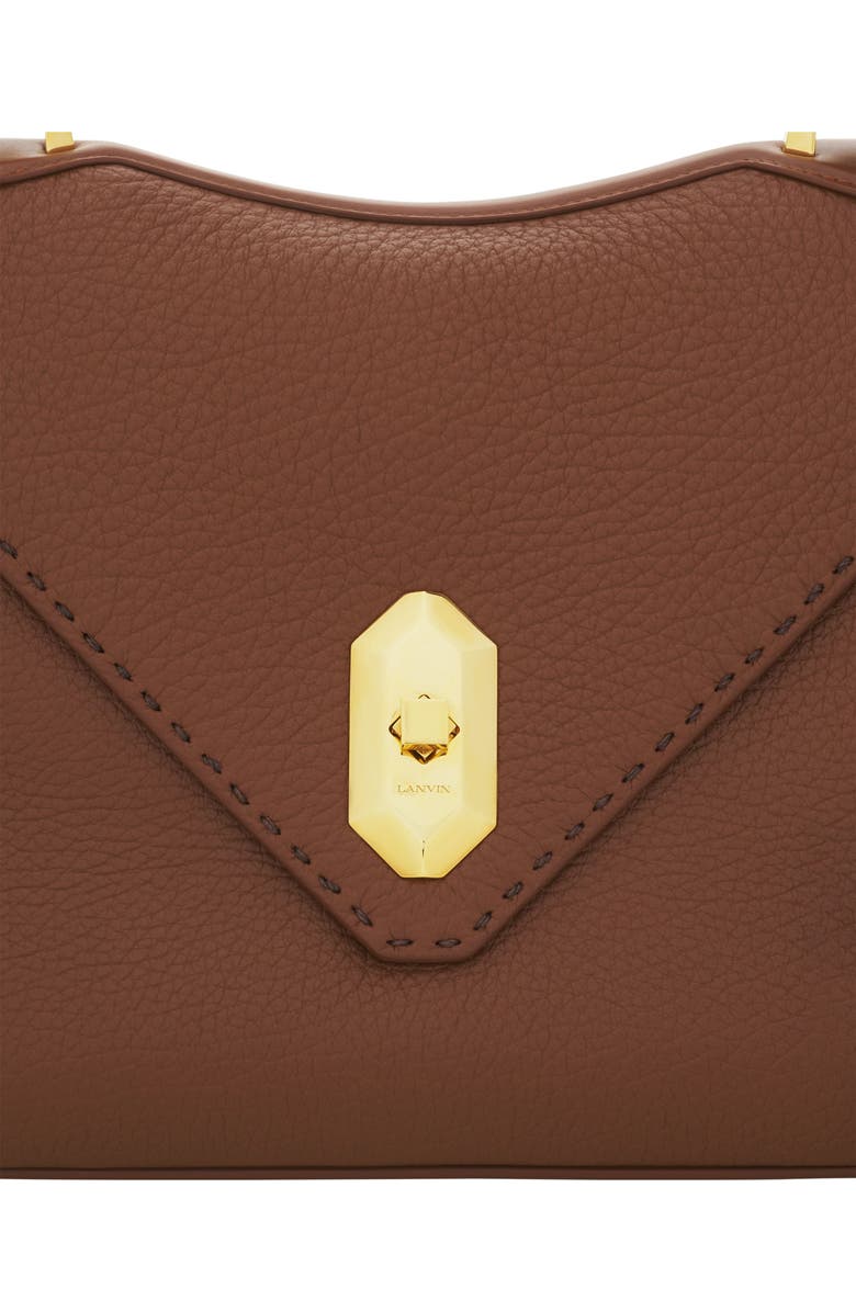Lanvin Le Confident By Lanvin Leather Bag, Alternate, color, Chestnuts