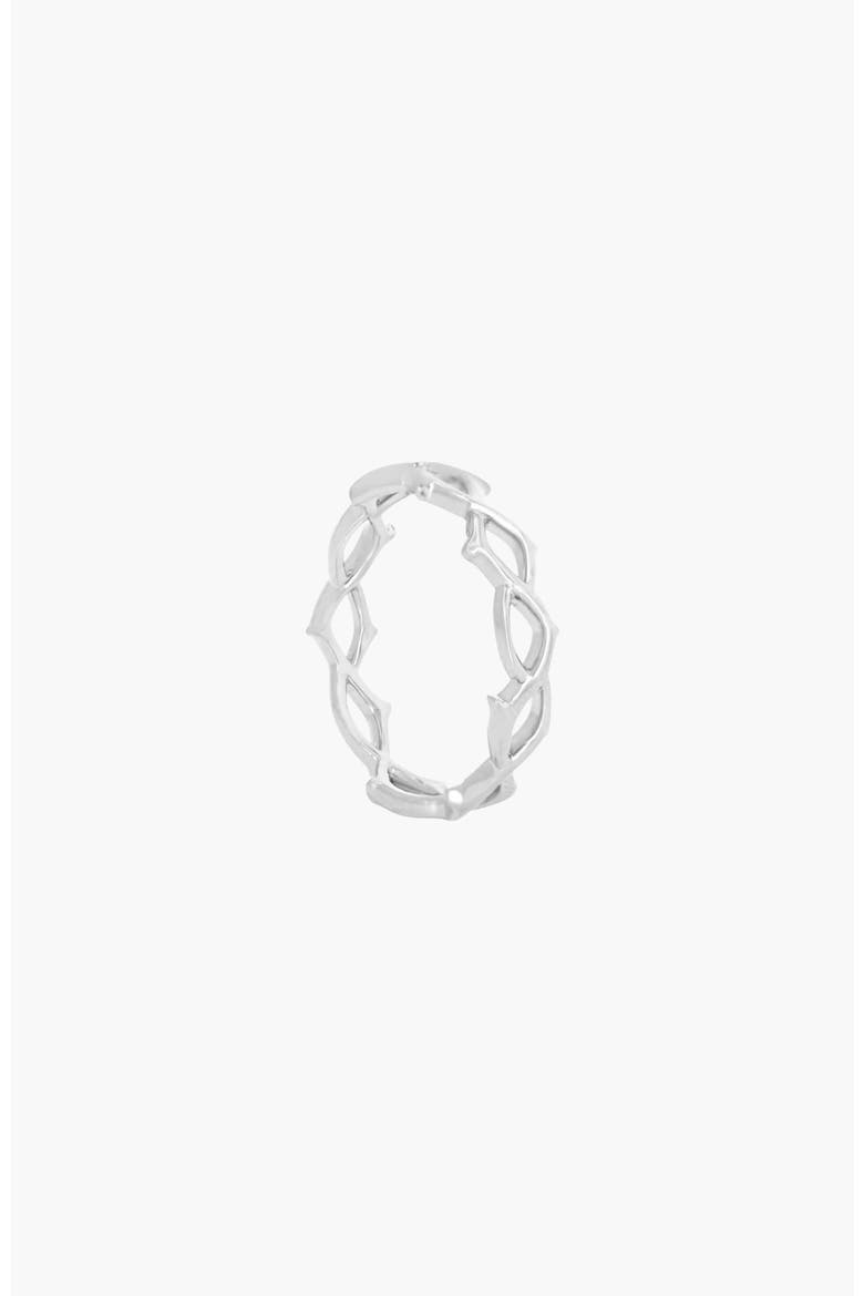Crown Of Thorns Band Ring, Main, color, Sterling Silver