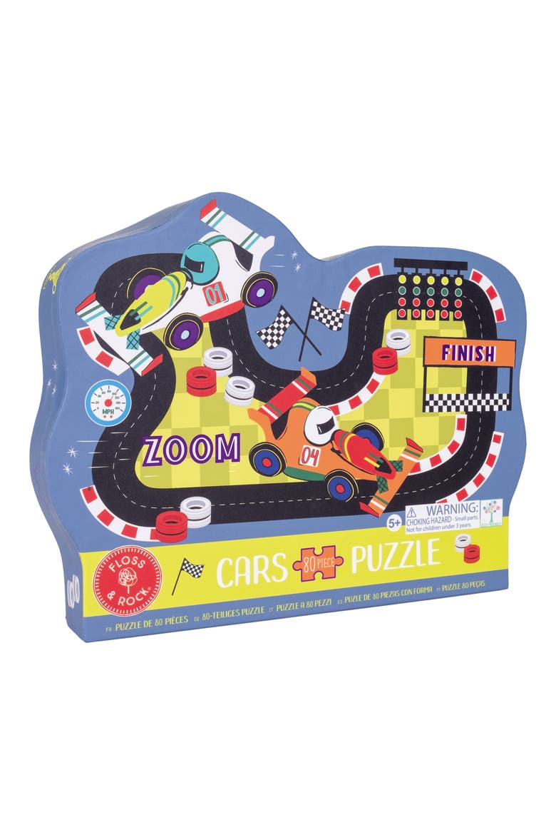 Cars 80-Piece Shaped Jigsaw Puzzle, Main, color, MULTI