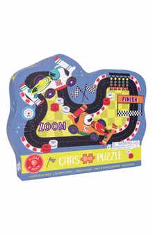 Floss & Rock Cars 80-Piece Shaped Jigsaw Puzzle