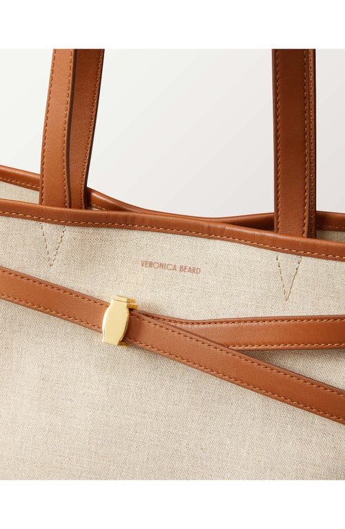 Shop Veronica Beard Dash Tote In Natural Hazel